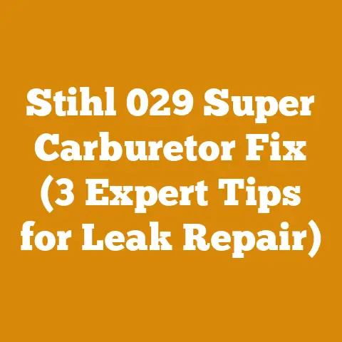 Stihl 029 Super Carburetor Fix (3 Expert Tips for Leak Repair)