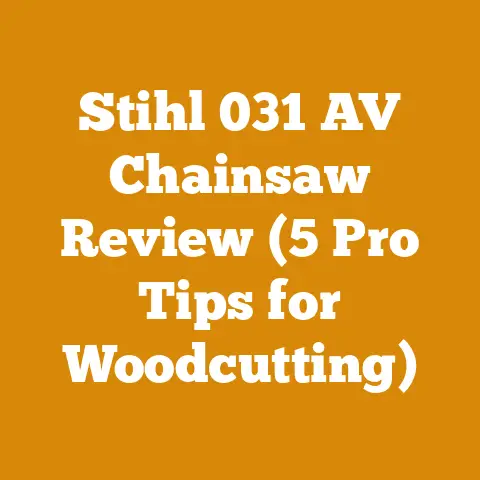 Stihl 031 AV Chainsaw Review (5 Pro Tips for Woodcutting)