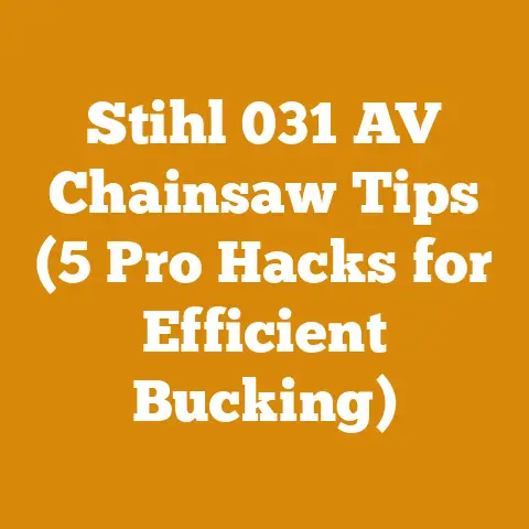 Stihl 031 AV Chainsaw Tips (5 Pro Hacks for Efficient Bucking)