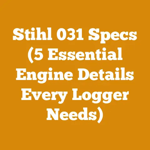 Stihl 031 Specs (5 Essential Engine Details Every Logger Needs)
