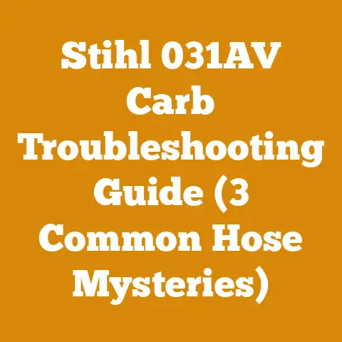 Stihl 031AV Carb Troubleshooting Guide (3 Common Hose Mysteries)