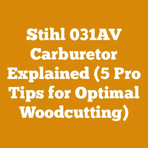 Stihl 031AV Carburetor Explained (5 Pro Tips for Optimal Woodcutting)