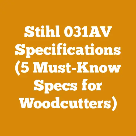 Stihl 031AV Specifications (5 Must-Know Specs for Woodcutters)