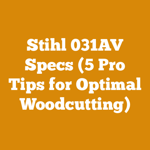 Stihl 031AV Specs (5 Pro Tips for Optimal Woodcutting)