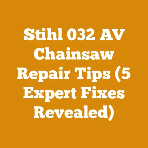 Stihl 032 AV Chainsaw Repair Tips (5 Expert Fixes Revealed)