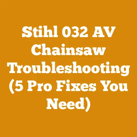 Stihl 032 AV Chainsaw Troubleshooting (5 Pro Fixes You Need)