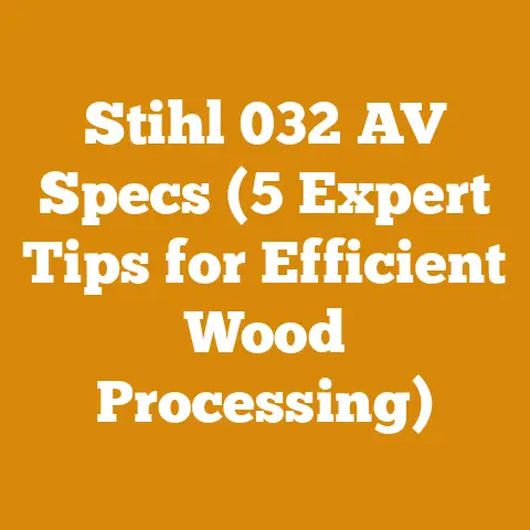 Stihl 032 AV Specs (5 Expert Tips for Efficient Wood Processing)