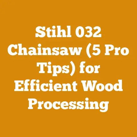 Stihl 032 Chainsaw (5 Pro Tips) for Efficient Wood Processing
