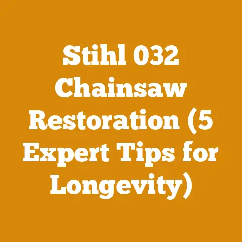 Stihl 032 Chainsaw Restoration (5 Expert Tips for Longevity)