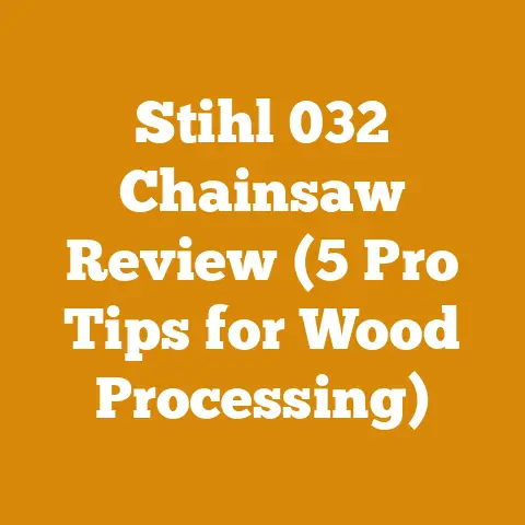 Stihl 032 Chainsaw Review (5 Pro Tips for Wood Processing)
