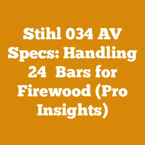Stihl 034 AV Specs: Handling 24″ Bars for Firewood (Pro Insights)