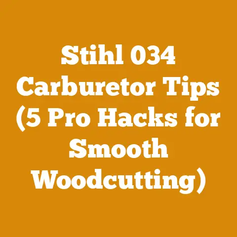 Stihl 034 Carburetor Tips (5 Pro Hacks for Smooth Woodcutting)