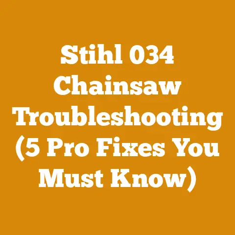 Stihl 034 Chainsaw Troubleshooting (5 Pro Fixes You Must Know)
