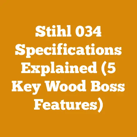 Stihl 034 Specifications Explained (5 Key Wood Boss Features)