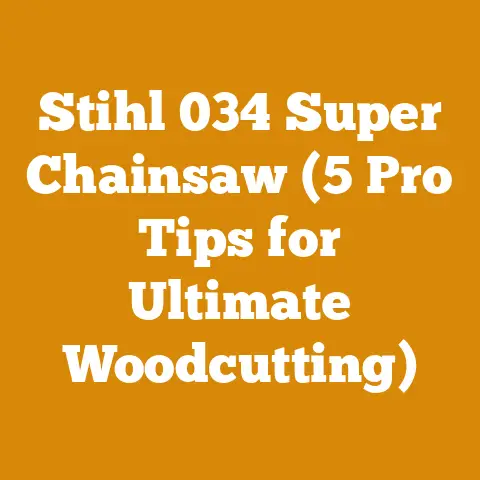 Stihl 034 Super Chainsaw (5 Pro Tips for Ultimate Woodcutting)