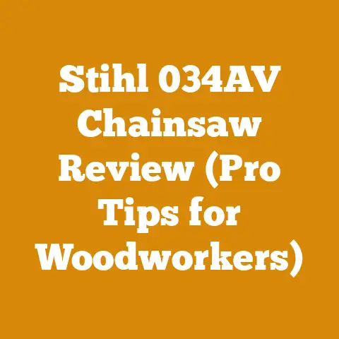 Stihl 034AV Chainsaw Review (Pro Tips for Woodworkers)