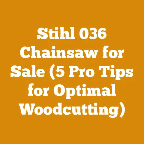 Stihl 036 Chainsaw for Sale (5 Pro Tips for Optimal Woodcutting)