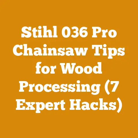 Stihl 036 Pro Chainsaw Tips for Wood Processing (7 Expert Hacks)
