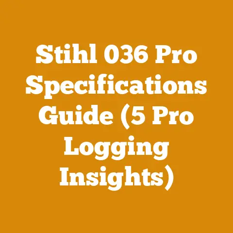 Stihl 036 Pro Specifications Guide (5 Pro Logging Insights)