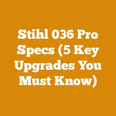 Stihl 036 Pro Specs (5 Key Upgrades You Must Know)