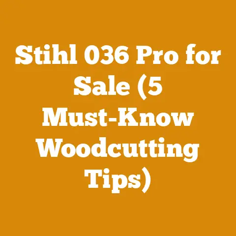 Stihl 036 Pro for Sale (5 Must-Know Woodcutting Tips)