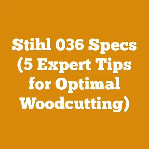 Stihl 036 Specs (5 Expert Tips for Optimal Woodcutting)