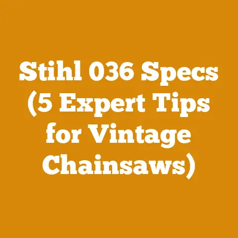 Stihl 036 Specs (5 Expert Tips for Vintage Chainsaws)