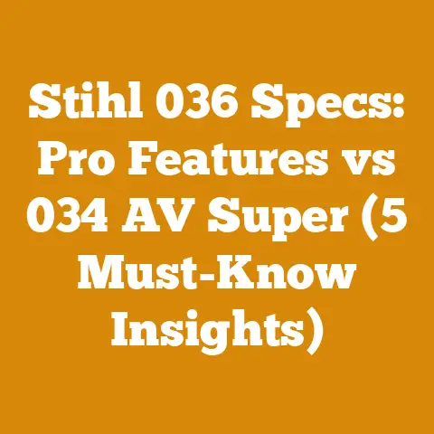 Stihl 036 Specs: Pro Features vs 034 AV Super (5 Must-Know Insights)