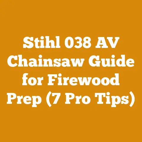 Stihl 038 AV Chainsaw Guide for Firewood Prep (7 Pro Tips)