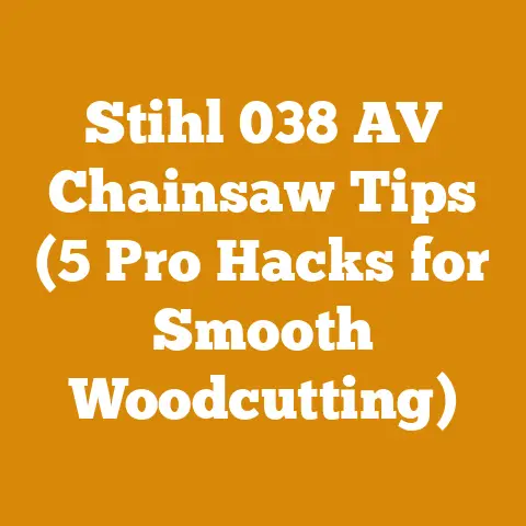 Stihl 038 AV Chainsaw Tips (5 Pro Hacks for Smooth Woodcutting)
