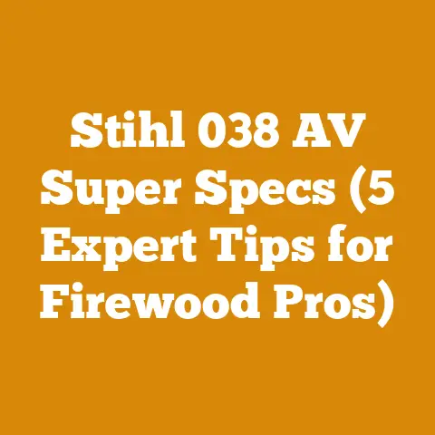 Stihl 038 AV Super Specs (5 Expert Tips for Firewood Pros)