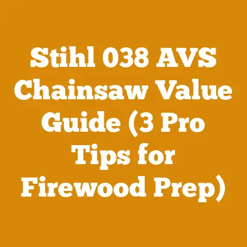 Stihl 038 AVS Chainsaw Value Guide (3 Pro Tips for Firewood Prep)