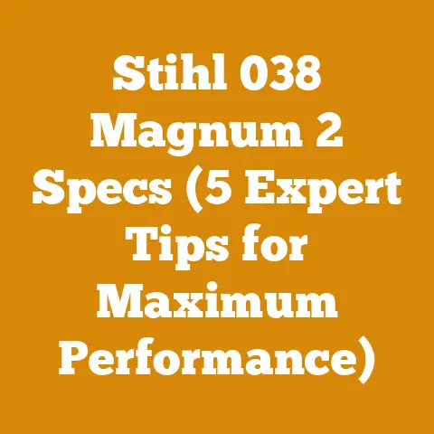 Stihl 038 Magnum 2 Specs (5 Expert Tips for Maximum Performance)