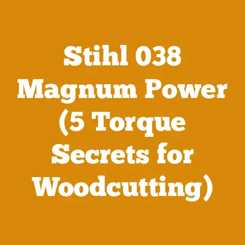 Stihl 038 Magnum Power (5 Torque Secrets for Woodcutting)