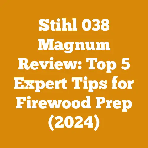 Stihl 038 Magnum Review: Top 5 Expert Tips for Firewood Prep (2024)