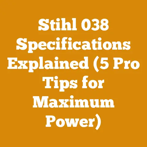 Stihl 038 Specifications Explained (5 Pro Tips for Maximum Power)