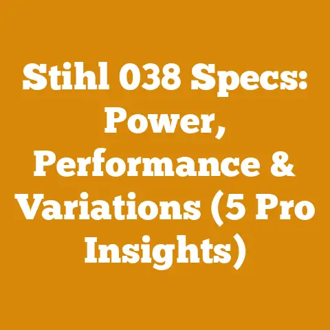 Stihl 038 Specs: Power, Performance & Variations (5 Pro Insights)