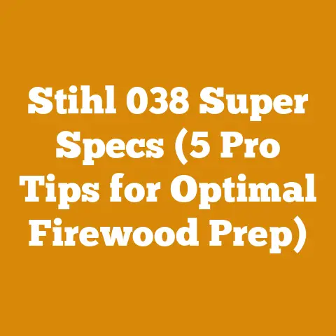 Stihl 038 Super Specs (5 Pro Tips for Optimal Firewood Prep)
