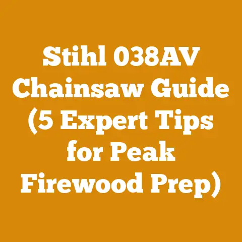 Stihl 038AV Chainsaw Guide (5 Expert Tips for Peak Firewood Prep)