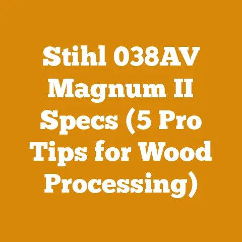 Stihl 038AV Magnum II Specs (5 Pro Tips for Wood Processing)