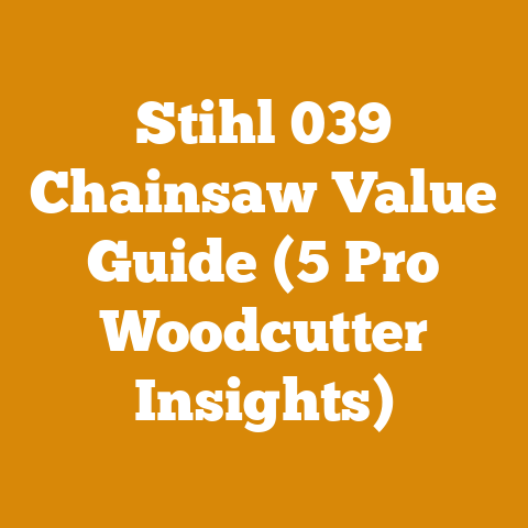 Stihl 039 Chainsaw Value Guide (5 Pro Woodcutter Insights)