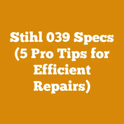 Stihl 039 Specs (5 Pro Tips for Efficient Repairs)