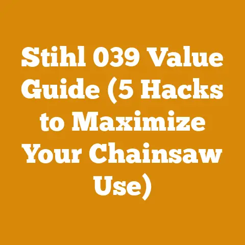 Stihl 039 Value Guide (5 Hacks to Maximize Your Chainsaw Use)