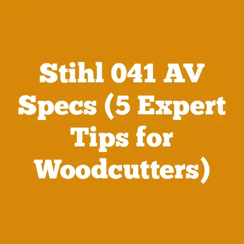 Stihl 041 AV Specs (5 Expert Tips for Woodcutters)