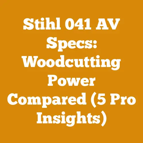 Stihl 041 AV Specs: Woodcutting Power Compared (5 Pro Insights)