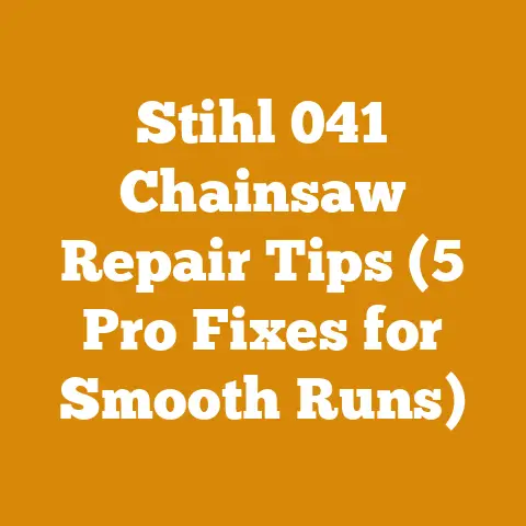 Stihl 041 Chainsaw Repair Tips (5 Pro Fixes for Smooth Runs)