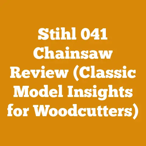 Stihl 041 Chainsaw Review (Classic Model Insights for Woodcutters)