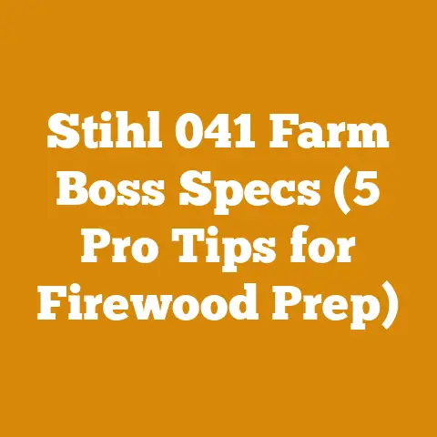 Stihl 041 Farm Boss Specs (5 Pro Tips for Firewood Prep)