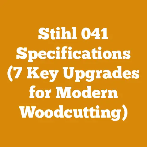 Stihl 041 Specifications (7 Key Upgrades for Modern Woodcutting)