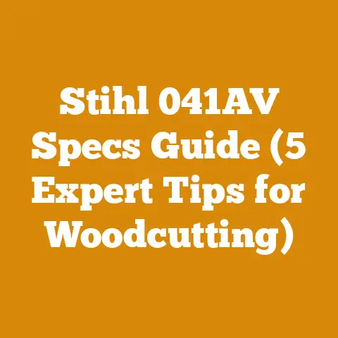 Stihl 041AV Specs Guide (5 Expert Tips for Woodcutting)